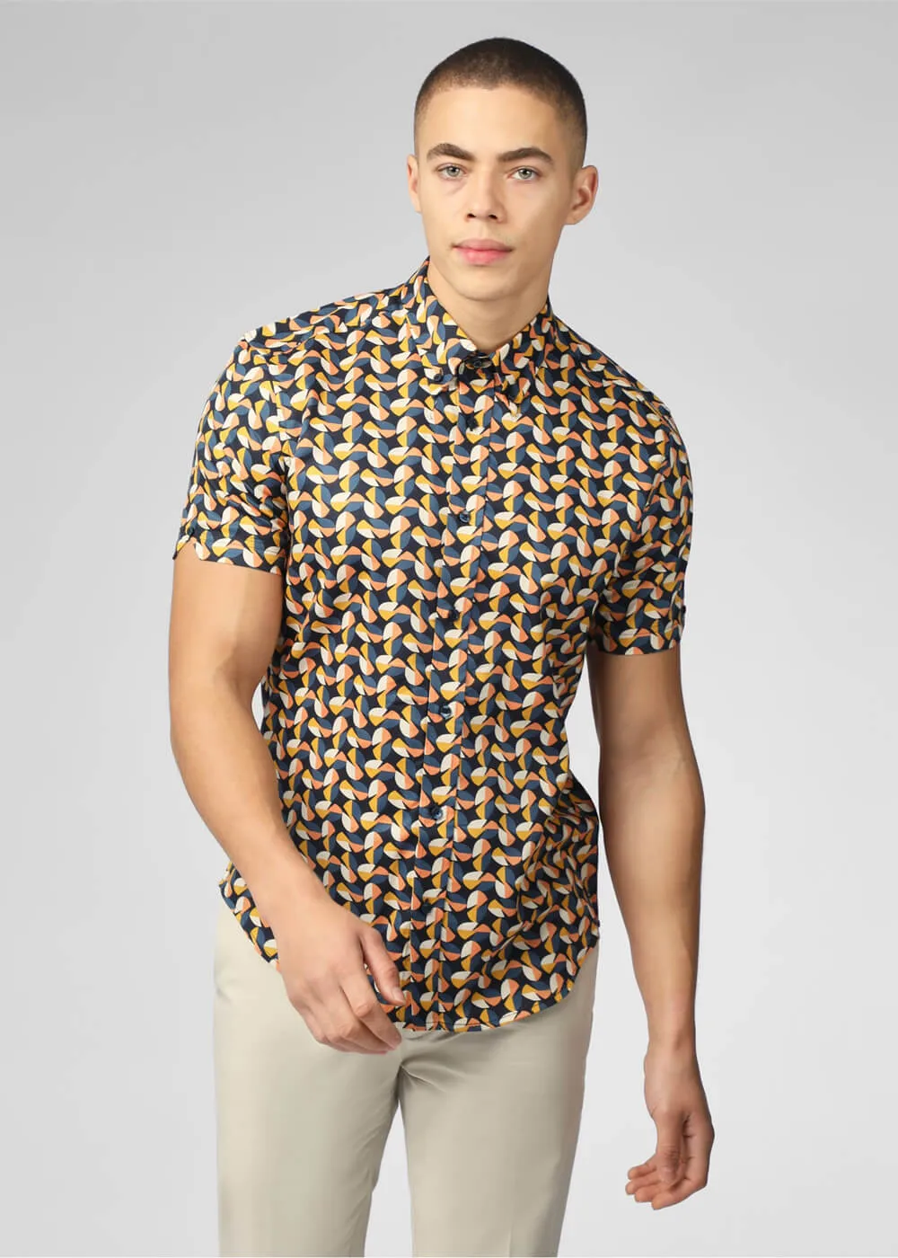 Ben Sherman Bauhaus Shirt Midnight Multi