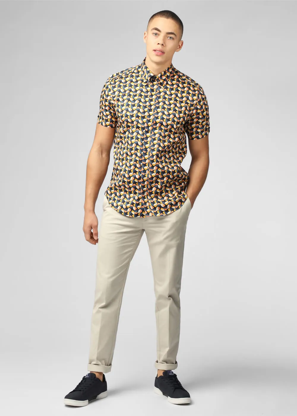 Ben Sherman Bauhaus Shirt Midnight Multi
