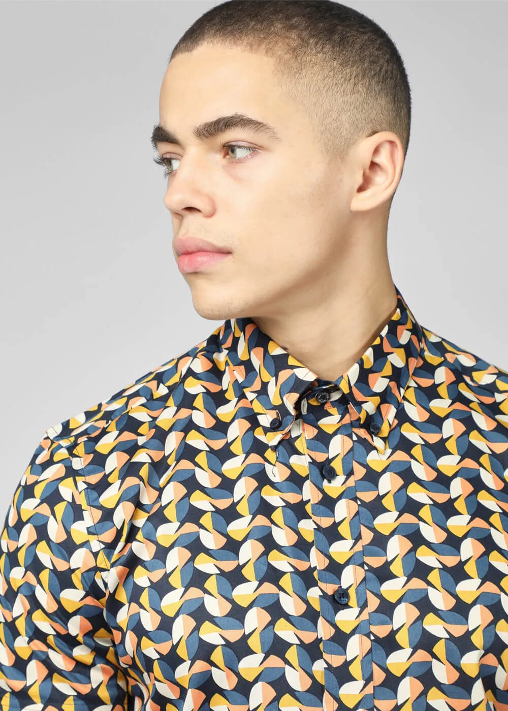 Ben Sherman Bauhaus Shirt Midnight Multi