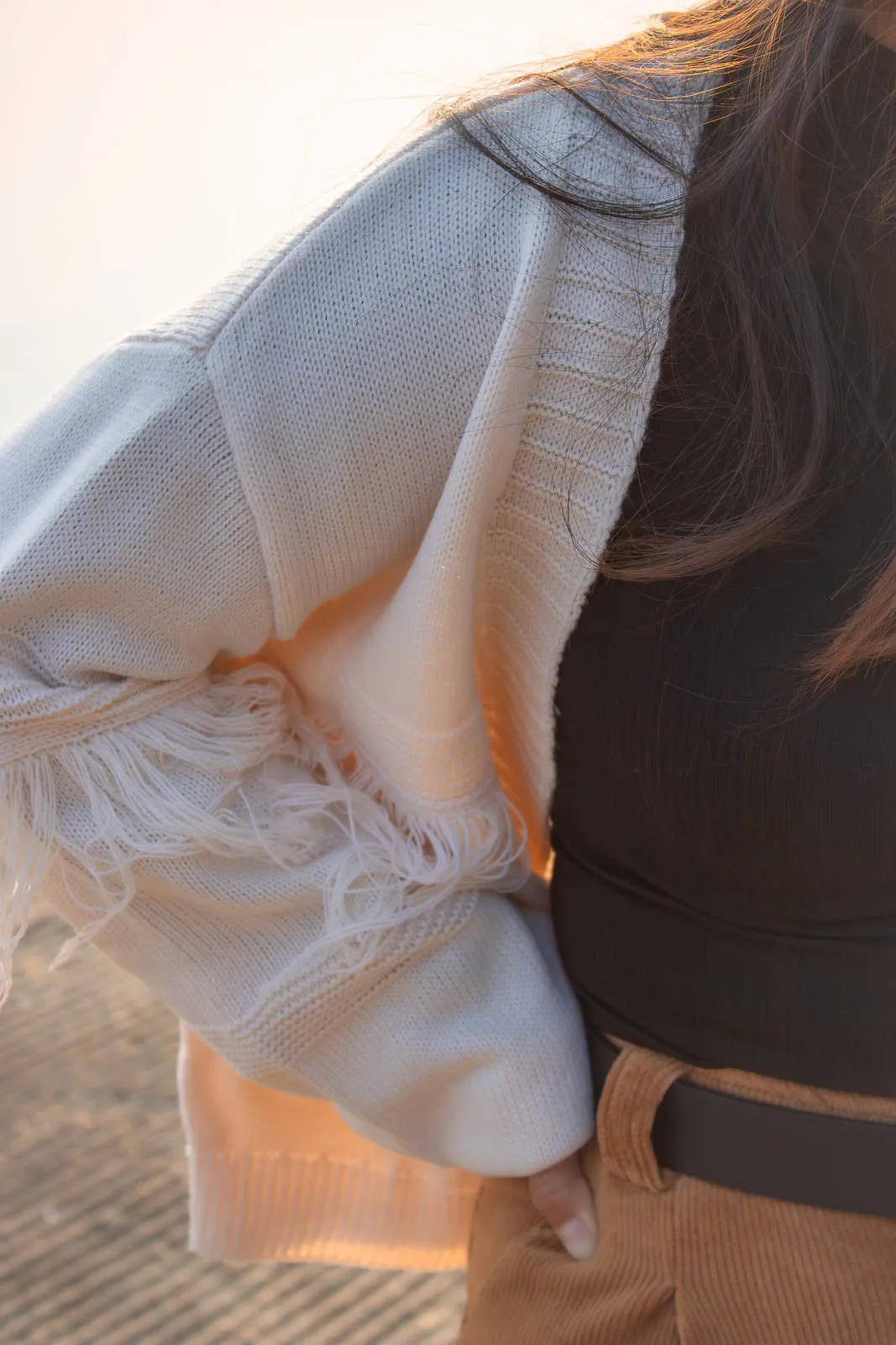 Carrie Fringed Cardigan