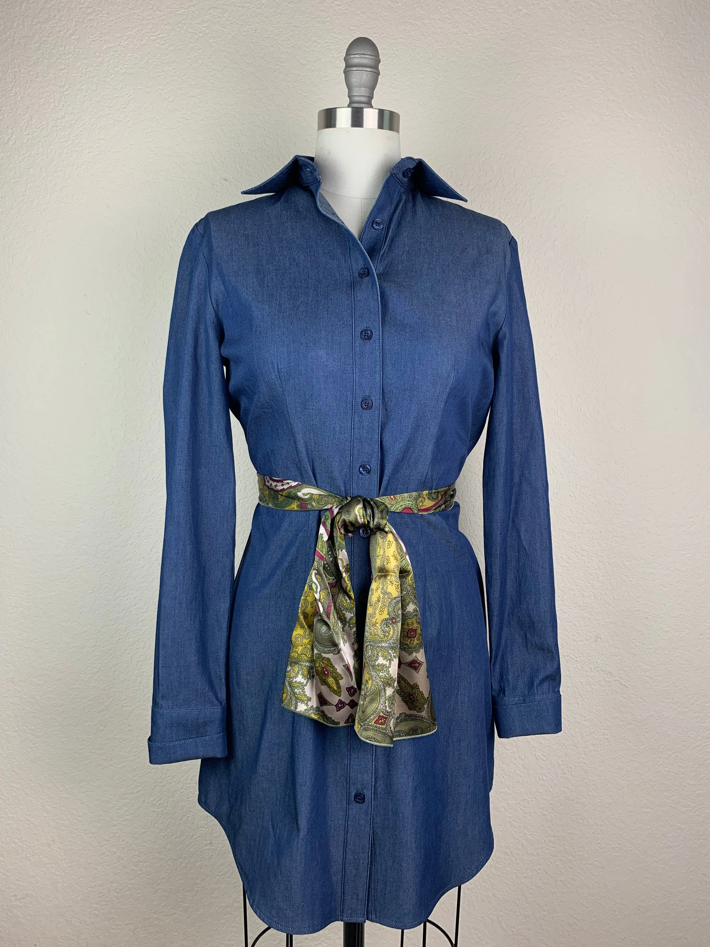 CR Signature Western Dark Denim Dress- FINAL SALE