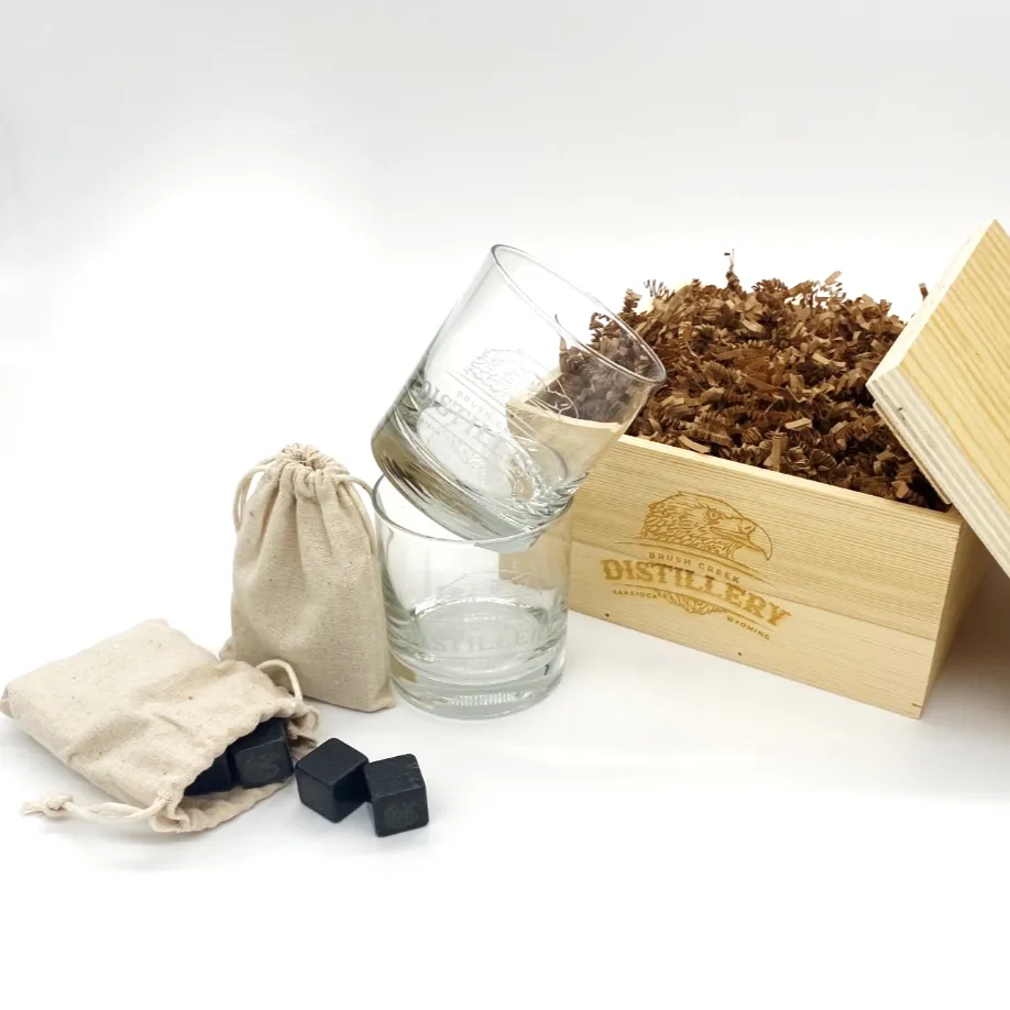Distillery Glass & Stone Gift Box