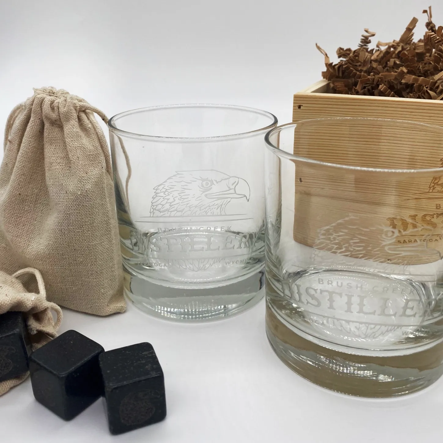 Distillery Glass & Stone Gift Box