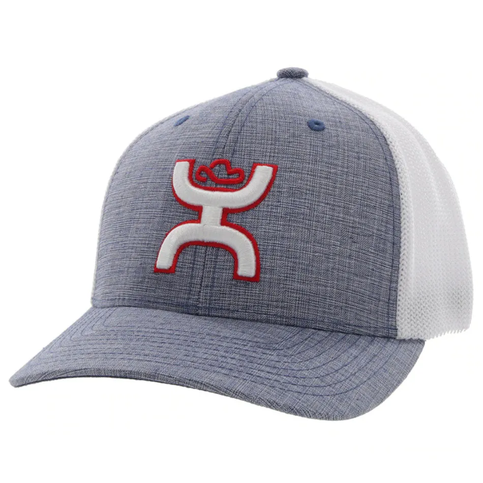 Hooey Coach Denim/White Flexfit Cap