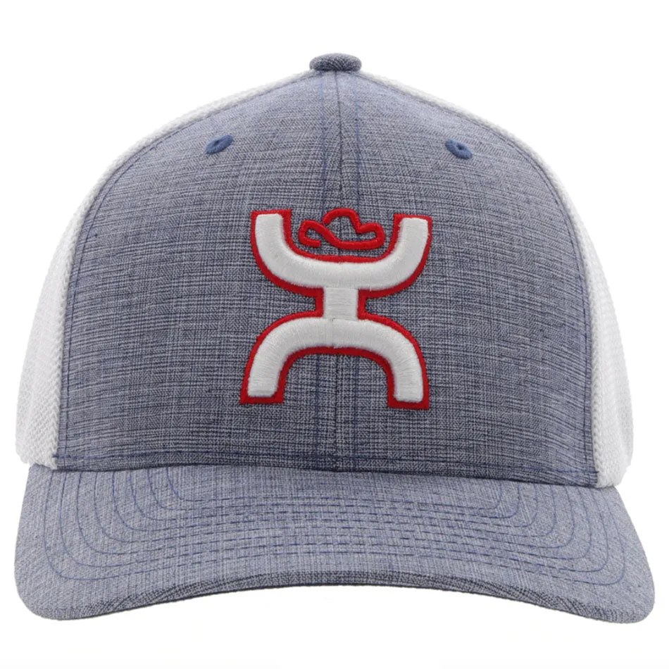Hooey Coach Denim/White Flexfit Cap