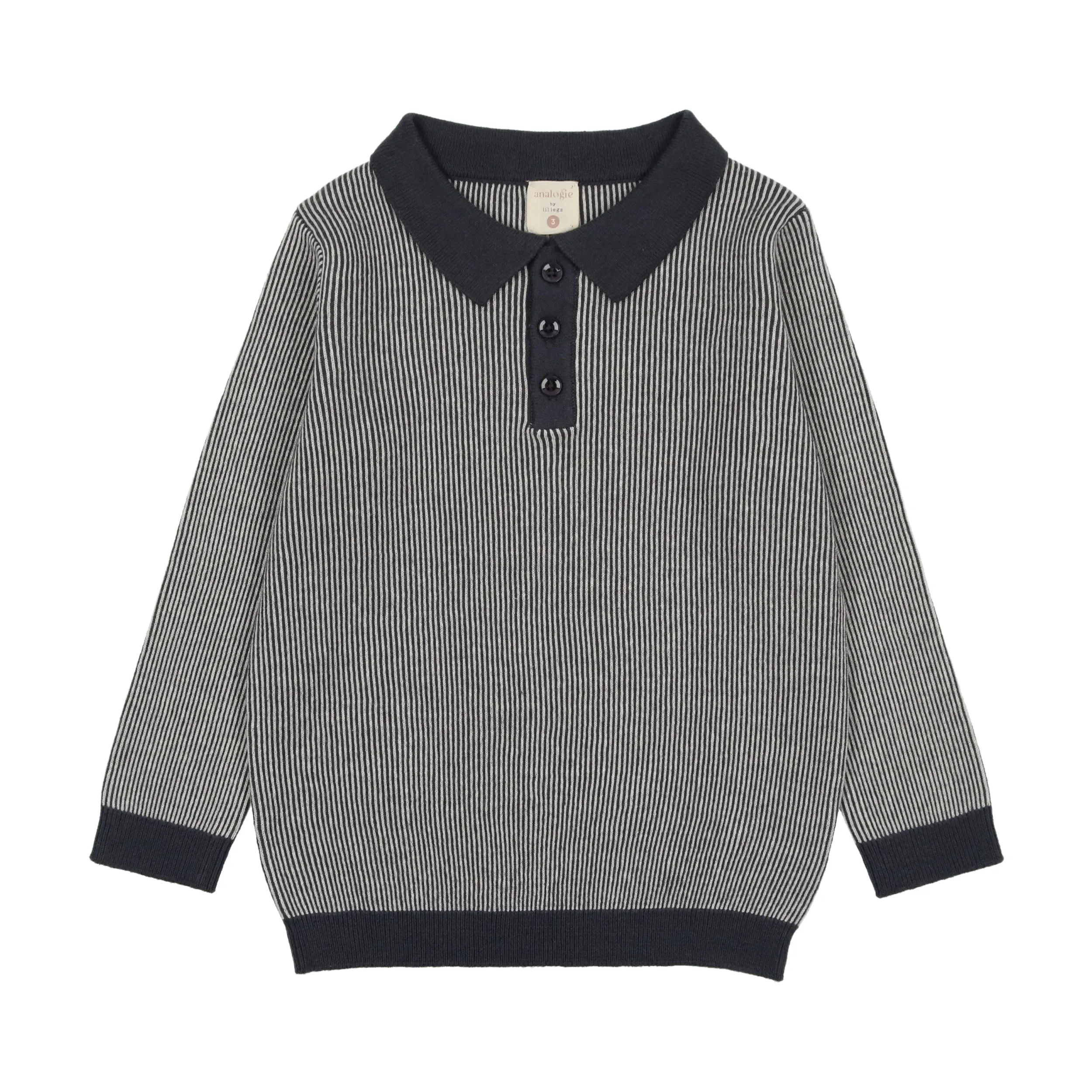 KNIT POLO LONG SLEEVE