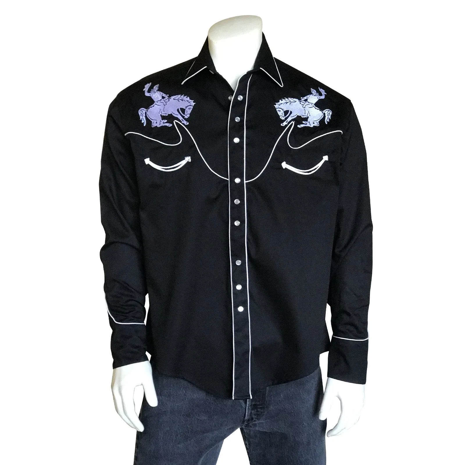 Men's Vintage Western Shirt Collection: Rockmount Bronc Rider