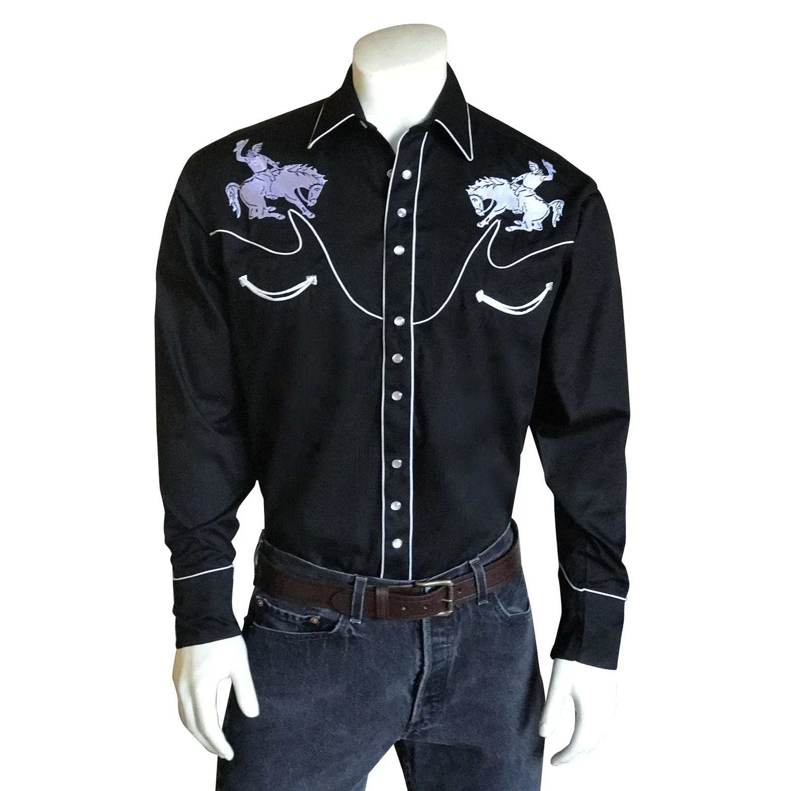 Men's Vintage Western Shirt Collection: Rockmount Bronc Rider