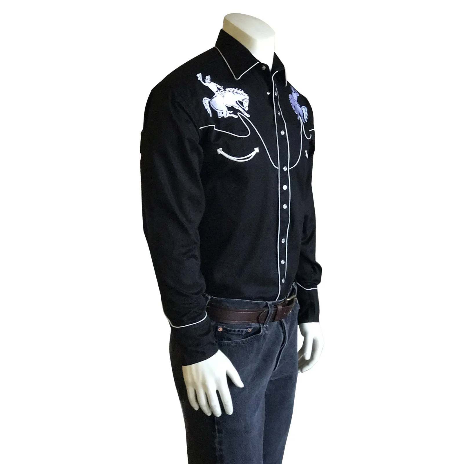 Men's Vintage Western Shirt Collection: Rockmount Bronc Rider