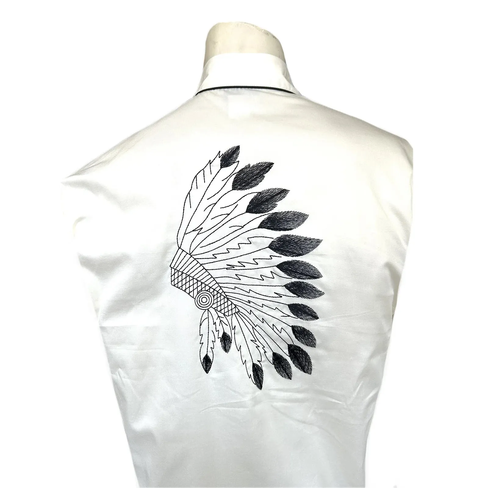 Men's Vintage Western Shirt Collection: Rockmount Warbonnet Ivory