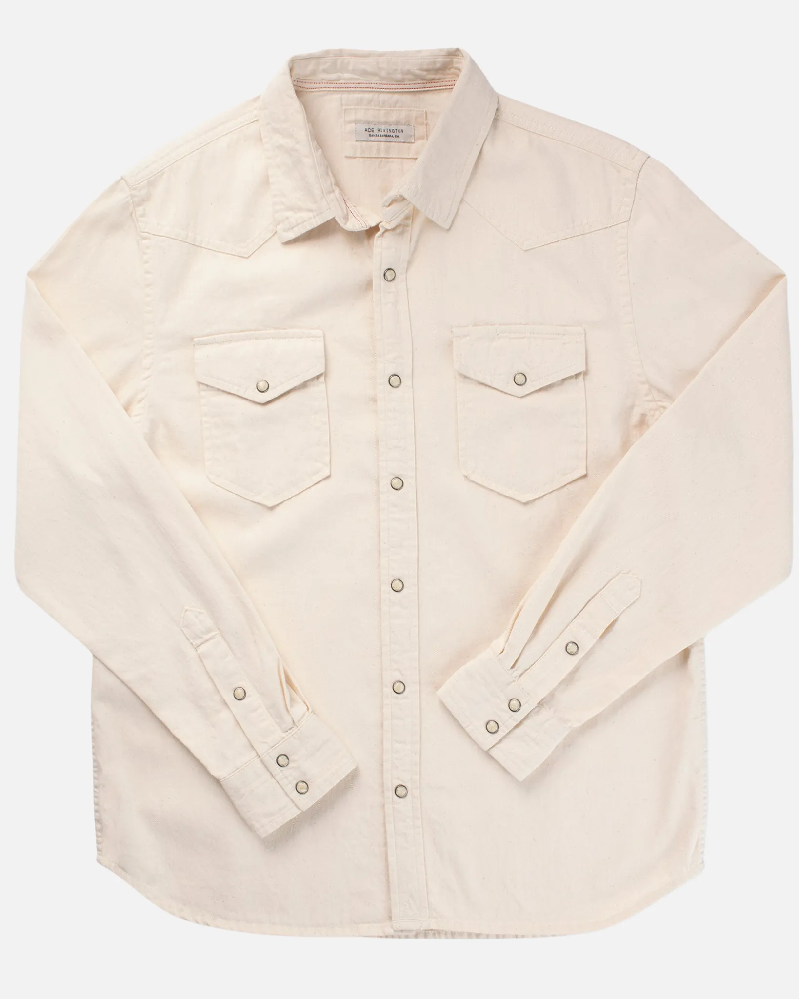 Mid Weight Denim - Western Shirt - Ecru Rinse