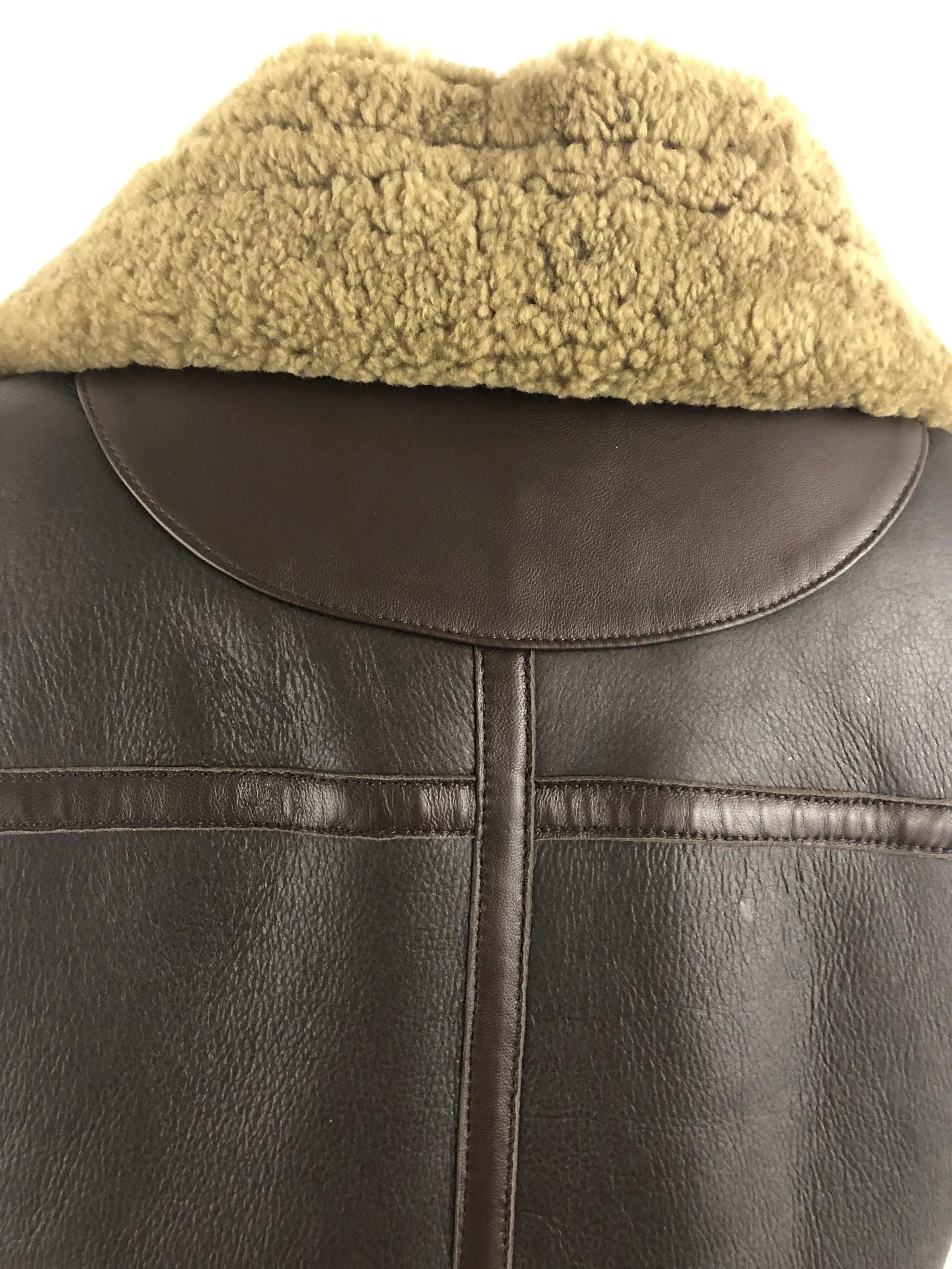 NEW Sandro Shearling Leather Vest Designer Size Small