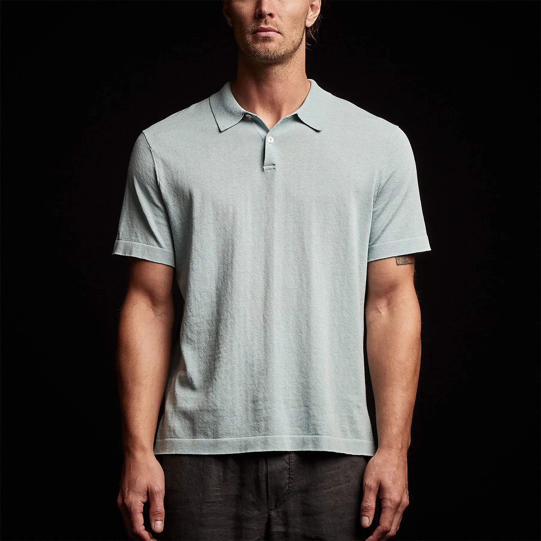 San Jacinto Knit Polo - Baby Blue