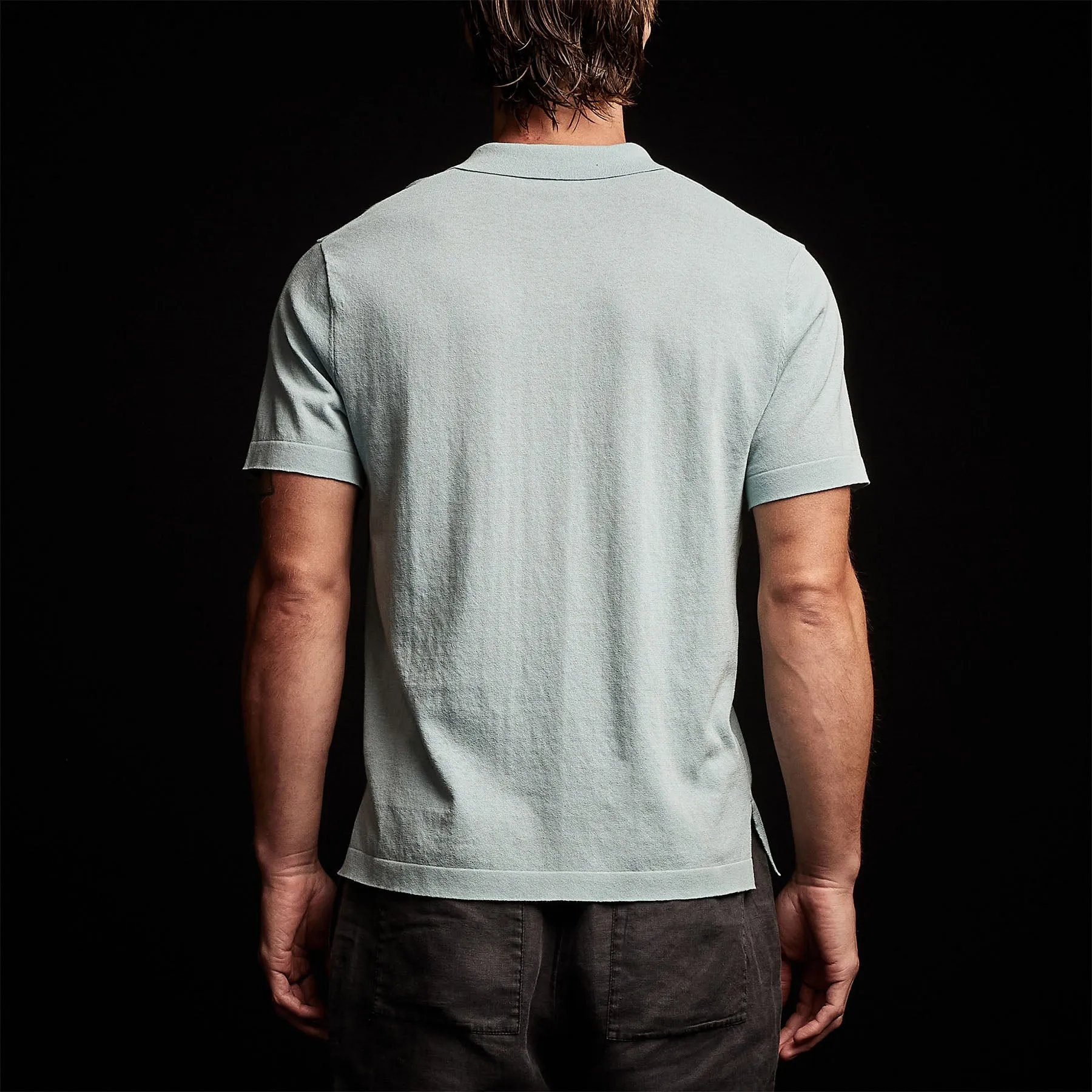 San Jacinto Knit Polo - Baby Blue